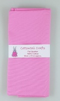 Fat Quarter - Plain Cotton Poplin - Sugar Pink